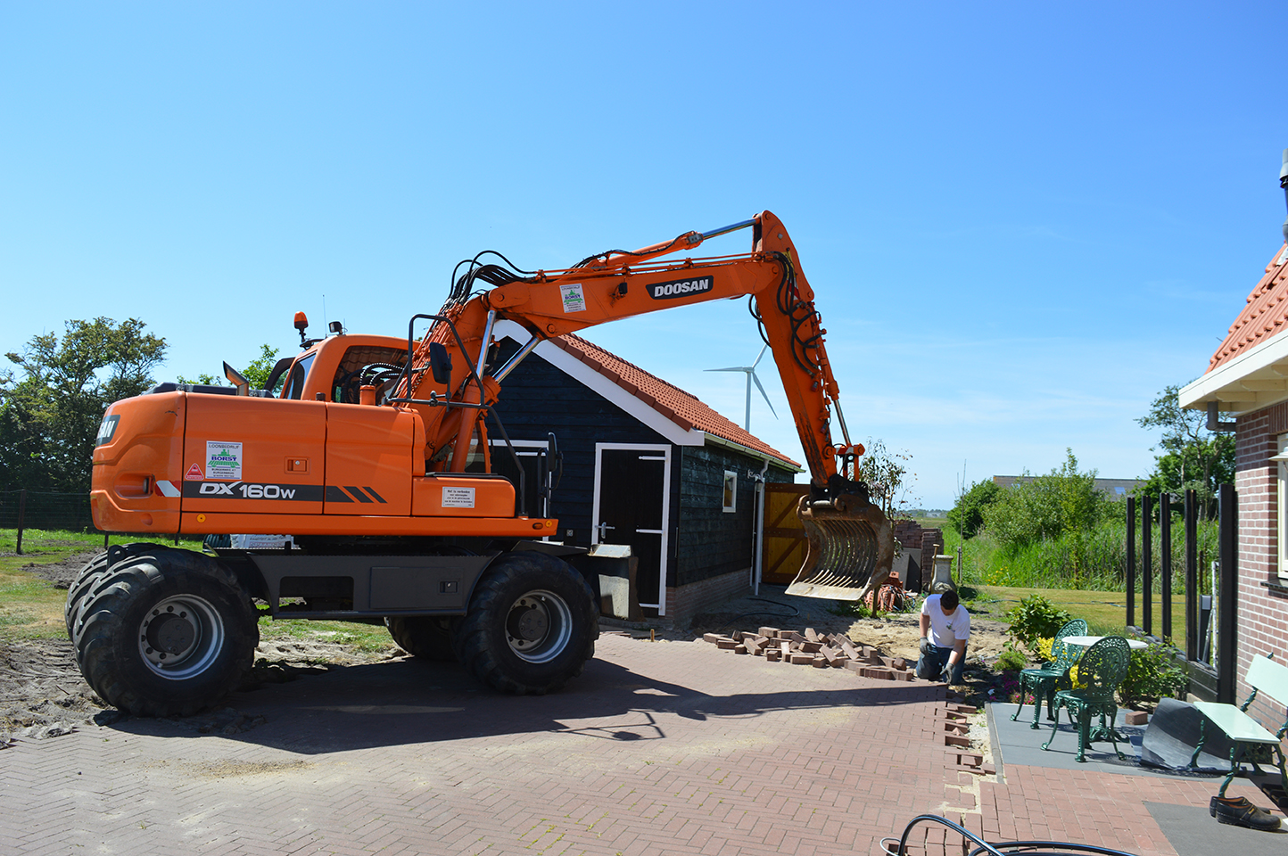 Doosan mobiele kraan loonbedrijf Borst